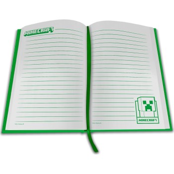 kids licensing kids  - notebook with minecraft led clock MIN4331 8435507892391