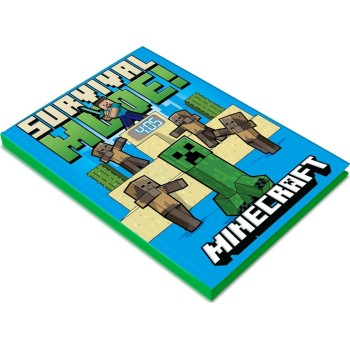 kids licensing παιδιά - σημειωματάριο με ρολόι led minecraft MIN4331 8435507892391