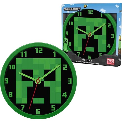 kids licensing Reloj Pared Minecraft MIN3018 8435507874786