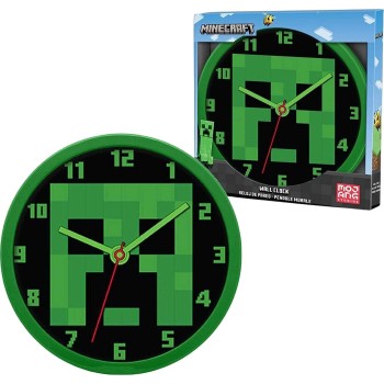 kids licensing Reloj Pared Minecraft MIN3018 8435507874786