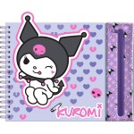 kids licensing kids  - kuromi activity book with removable case for girls KU00004 8435507891745
