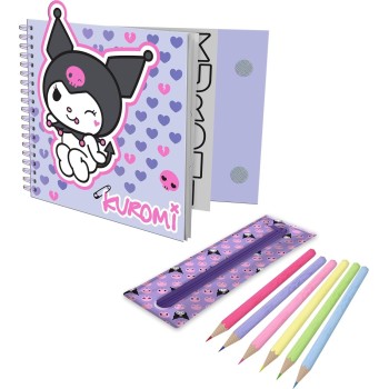 kids licensing kids  - kuromi activity book with removable case for girls KU00004 8435507891745