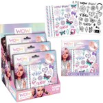 kids licensing wow generation set of 50 coloured tattoos and  and white WOW00114 8435507885478