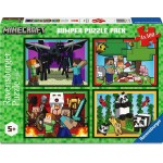 Ravensburger 4x100 pcs Puzzles Minecraft 12004290 4005555042907