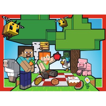 Ravensburger 4x100 pcs Puzzles Minecraft 12004290 4005555042907