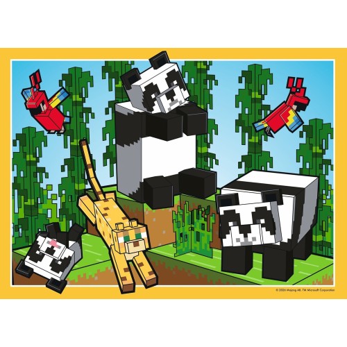 Ravensburger Παζλ 4x100 Τεμ. Minecraft 12004290 4005555042907