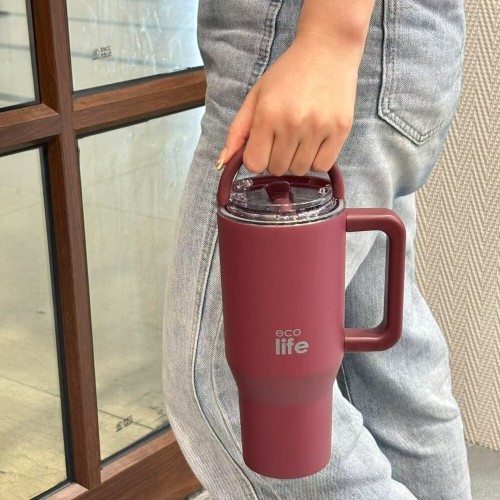 eco life Cranberry 900ml 2handles Lid 33-BO-7070 5208009003779