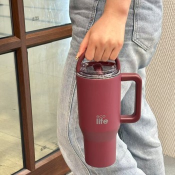 eco life Cranberry 900ml 2handles Lid 33-BO-7070 5208009003779