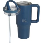 eco life Ecolife θερμός ποτήρι ανοξείδωτο 2 handles navy με καλαμάκι 900ml 33-BO-7074 5208009003809