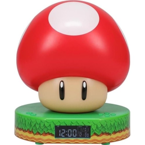 paladone super mario brothers mushroom digital alarm clock - officially lic PP10064NN 5055964792503