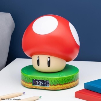 Paladone: super mario - mushroom digital alarm clock (pp10064nn) PP10064NN 5055964792503