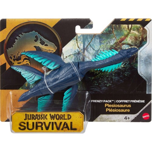 mattel jw - φιγούρες δεινοσαύρων jurassic world frenzy pack plesios JGB72 / JKL57 194735352340