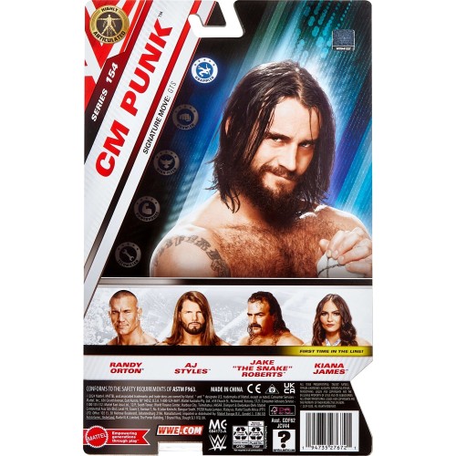 Mattel WWE CM Punk Action Figure, Main Event Series 154 6-inch Collectible Superstar With Articulation GDF62 / JCV44 19473527672