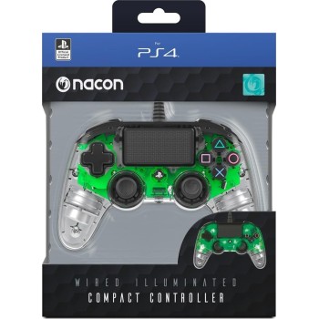 Ps4 Nacon Wired Controller Crystal Green  3499550360868