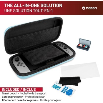 Nsw2 Nacon Pouch And Protection Pack Blue For Nintendo Switch 2  3665962028348