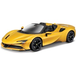 Bburago May Chef Group 16016 Bburago 1:18 Ferrari SF 90 Spider Gold Childrens Vehicle for Ages 3 Years, Yellow, 1:18 Scale 18-16