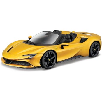 Bburago May Chef Group 16016 Bburago 1:18 Ferrari SF 90 Spider Gold Childrens Vehicle for Ages 3 Years, Yellow, 1:18 Scale 18-16