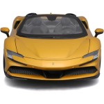 Bburago May Chef Group 16016 Bburago 1:18 Ferrari SF 90 Spider Gold Childrens Vehicle for Ages 3 Years, Yellow, 1:18 Scale 18-16