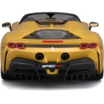 Bburago May Chef Group 16016 Bburago 1:18 Ferrari SF 90 Spider Gold Childrens Vehicle for Ages 3 Years, Yellow, 1:18 Scale 18-16