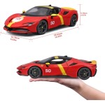 Bburago 1:18 Ferrari RandP Sf90 Stradale Assetto Fiorano, Red 50 18/16021 4893993160211