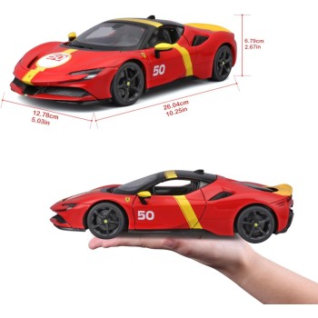 Bburago 1:18 Ferrari RandP Sf90 Stradale Assetto Fiorano, Red 50 18/16021 4893993160211