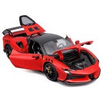Bburago Sf90 XX Stradale Red With Black Top Race + Play Series 1/18 Diecast Model Car 16020rd 18/16020 RED 4893993160204