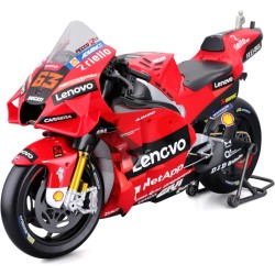 Maisto - Moto GP Racing - Ducati Lenovo 202263 Bagnaia - 1:6 Scale Vehicle Reproduction - Toy for Children From 14 Years Old - M