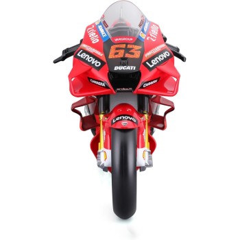 Maisto - Moto GP Racing - Ducati Lenovo 202263 Bagnaia - 1:6 Scale Vehicle Reproduction - Toy for Children From 14 Years Old - M