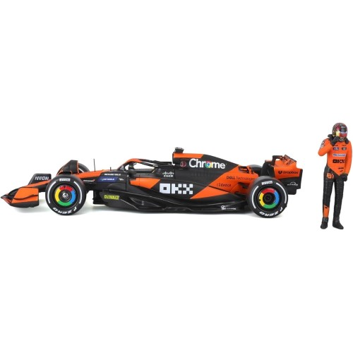 Bburago 1:24 2024 Race Mclaren Mcl38 With Figure, Piastri 81 18/28040 (#81) 4893993018017