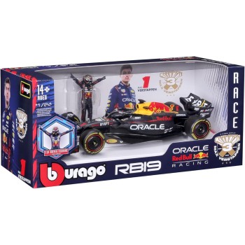 Bburago 1:24 2023 Race Oracle Red Bull Rb19 Die-cast Car With Verstappen 1 Figure 18/28036 (#1) 4893993280360