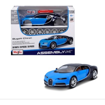 Maisto 1:24 Scale Assembly Line Bugatti Chiron Model Kit 48/39514 090159070160