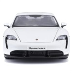 Bburago B18-21098 Porsche Taycan Super Car-1:24 Scale Die Cast Vehicle, White 18/21098 WHITE 4893993210985