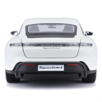 Bburago B18-21098 Porsche Taycan Super Car-1:24 Scale Die Cast Vehicle, White 18/21098 WHITE 4893993210985