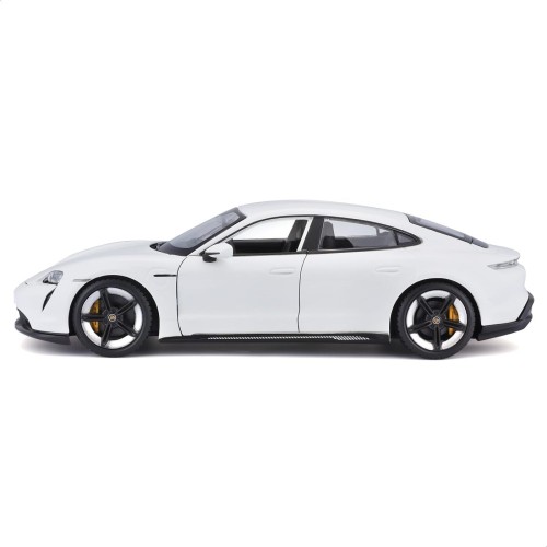 Bburago B18-21098 Porsche Taycan Super Car-1:24 Scale Die Cast Vehicle, White 18/21098 WHITE 4893993210985