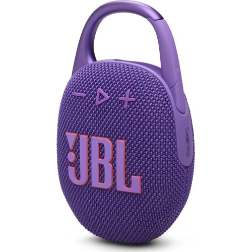 jbl clip 5 ultra-portable bluetooth speaker with integrated carabiner, big  JBL1079PUR 1200130010200