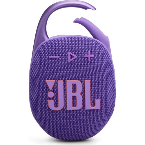 jbl clip 5 ultra-portable bluetooth speaker with integrated carabiner, big  JBL1079PUR 1200130010200