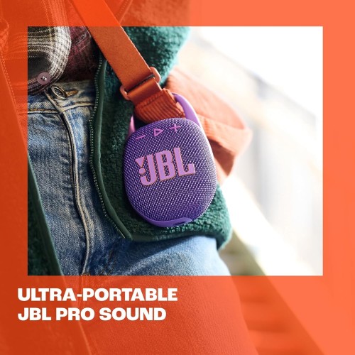 jbl clip 5 ultra-portable bluetooth speaker with integrated carabiner, big  JBL1079RED 1200130010194
