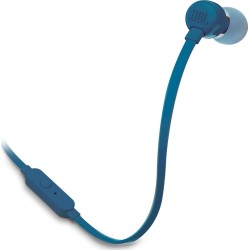 jbl tune 110 wired in-ear headphones with jbl pure  sound, blue JBL1003E 1200130022746