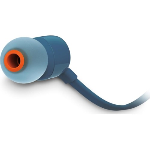 jbl tune 110 wired in-ear headphones with jbl pure  sound, blue JBL1003E 1200130022746