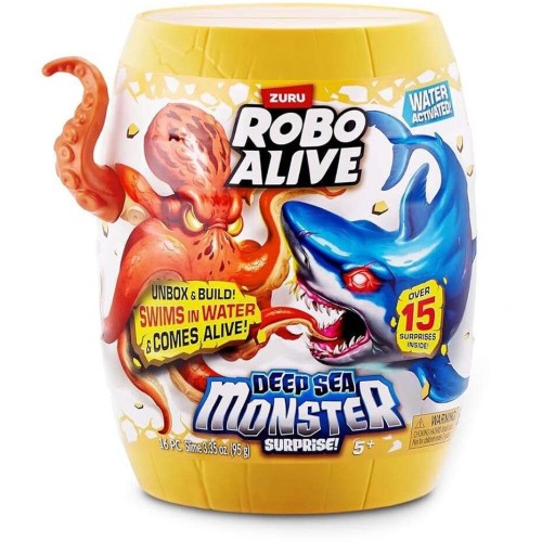 ZURU Robo Alive Deep Sea Monster Surprise Barrel With Octopus and 15+ Surprises (11871155b) 11871155B 4894680046603
