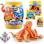 ZURU Robo Alive Deep Sea Monster Surprise Βαρέλι με Χταπόδι και 15+ Εκπλήξεις (11871155b) 11871155B 4894680046603