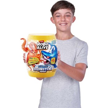ZURU Robo Alive Deep Sea Monster Surprise Barrel With Octopus and 15+ Surprises (11871155b) 11871155B 4894680046603