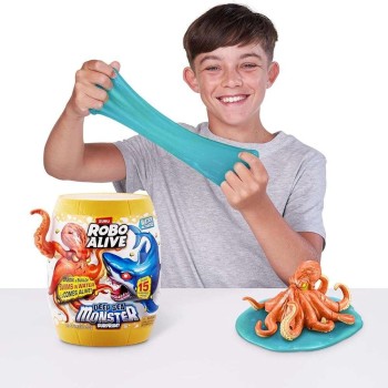 ZURU Robo Alive Deep Sea Monster Surprise Βαρέλι με Χταπόδι και 15+ Εκπλήξεις (11871155b) 11871155B 4894680046603