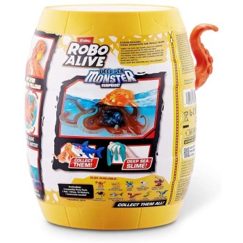 ZURU Robo Alive Deep Sea Monster Surprise Barrel With Octopus and 15+ Surprises (11871155b) 11871155B 4894680046603