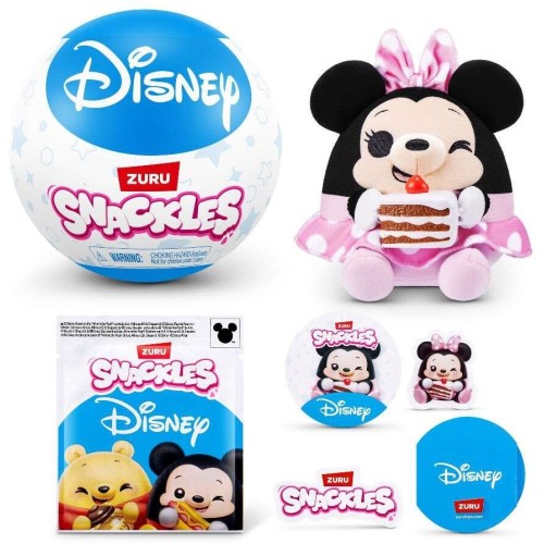 ZURU Snackles Λούτρινο Disney σε Μπαλάκι Έκπληξη Σειρά 1 - 8 Σχέδια (11877704) 11877704 4894680043183