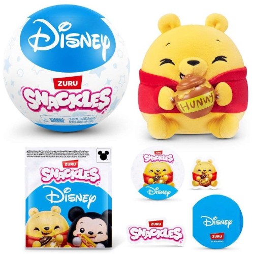 ZURU Snackles Plush Disney in Ball Surprise Series 1 - 8 Designs (11877704) 11877704 4894680043183
