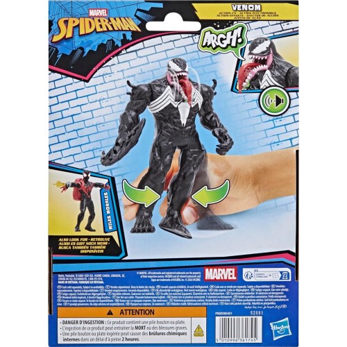Hasbro Spiderman DC Super Heroes Spider-Man Venom Action Fx, 15.2-Cm 6 Inch Electronic Action Figure With So G2778 / G2855 50109