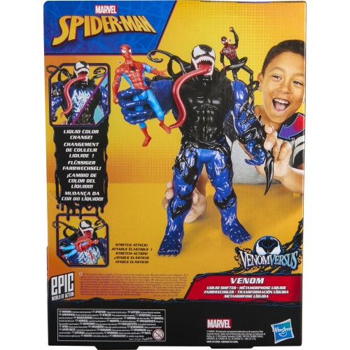 Spiderman Hasbro Marvel Spider-Man Epic World Of Action Venomversus Venom Liquid Shifter G1835 5010996327123
