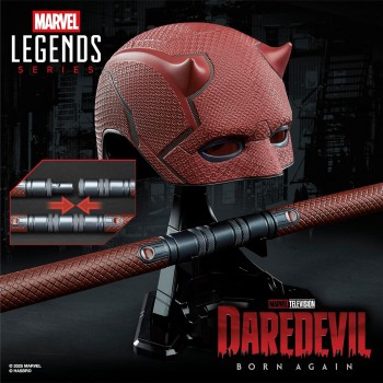 Hasbro Marvel Avengers Marvel Legends Series Daredevil: Born Again Premium Roleplay Mask and Billy Club, Collectibles for Adults