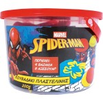 As company as Plasticine Spiderman Bucket With 4 Jars and 8 Tools 200g 3+ Years 1045-03629 5203068036294